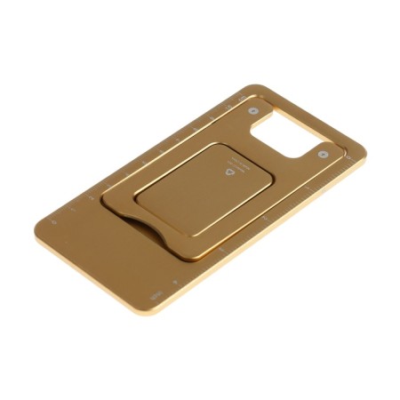 Phone stand, folding, metal, rubberized, yellow-6