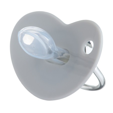 Nipple - Orthodontic dummy I love dad, with a cap, +6 months, white/silver, rhinestones-4
