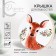 Lid for cans/teapots/mugs/containers, bamboo "Forest Tale", 8.5 cm., Silicone gasket