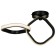 Lamp 2514/2BK LED 12W 4000k Black 34x21 cm Bayerlux