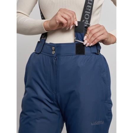 Semi-combinezone ski insulated female winter, size 50, dark blue color-10