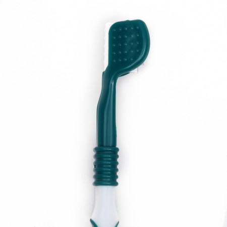 Animal toothbrush 360 degrees, green/white, 17.5 cm-4