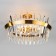 STECCATO chandelier, 8x60W E14, Copper color