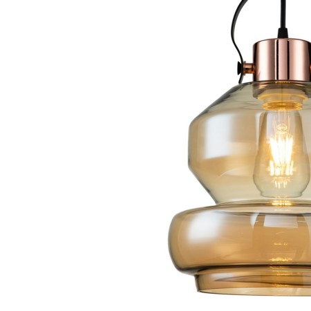Suspended Indigo, 11022/C/1p Black. 1x60W, E27, 250x220x370/1870 mm, Amber color-3