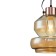Suspended Indigo, 11022/C/1p Black. 1x60W, E27, 250x220x370/1870 mm, Amber color