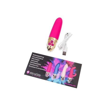 Vibrator Mystim Sleak Freak, 14.5 cm, silicone, red color-9
