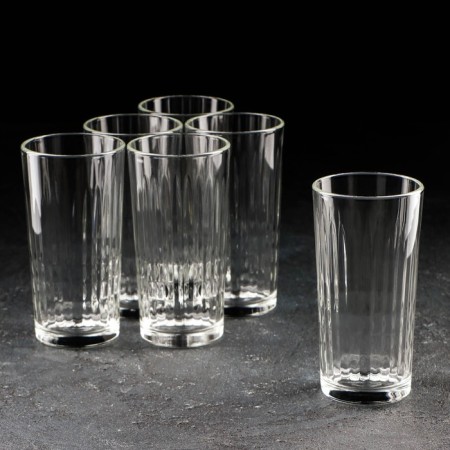 Set of high glass glasses “Reflection”, 230 ml, 6 pcs