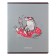 Notebook 48 sheets, in a cage, "sarcasm", cover coated cardboard, twin-lak, UV-lak, 5 designs, mix