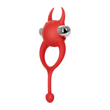 Vibrocolor with a tail Jos Nick, silicone, red, 13.5 cm-1