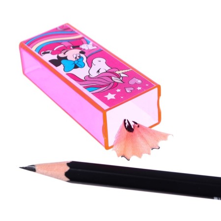 Plastic rectangular sharpener, Minnie Mouse-5