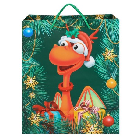 Gift Package "New Year" 23x27x11.5 cm, Mickey Mouse and Dragon-4