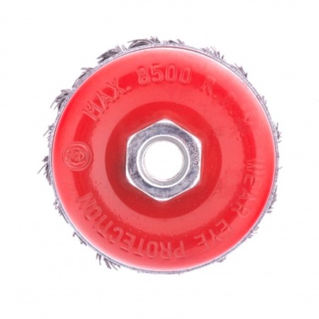 Matrix Heavy Duty Ushm brush, d = 80 mm, M14, cup, twisted wire 0.5 mm