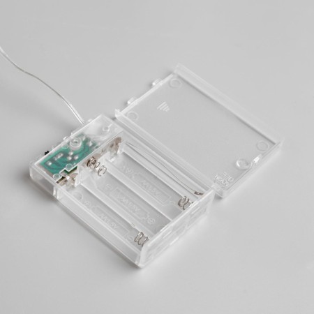 Girland "Mishura" 5 m Rosa, IP20, silver thread, 100 LED, glow of multi, 2 modes, AAH3-4