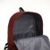 School backpack of textiles on lightning, 3 pockets, burgundy color