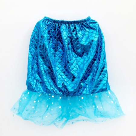 Carnival costume "Beautiful Mermaid": skirt, top, hairpin, height 98-122 cm, blue-6