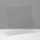 Supply for earrings for 32 pairs, 22 × 9 × 21 cm, 2 mm plexiglass, transparent, in a protective film