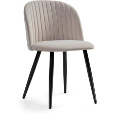 STULL OF A GABI Metal Carcass 1 Metal/velor, Black/Latte 50x54x78 cm
