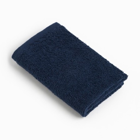 Tainted tange "Ethel" 30x30 cm, dark blue color, 100% cotton, 340 g/m2