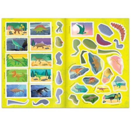 Book with stickers "In the world of dinosaurs", 16 p.-3