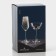 A set of glass glasses for champagne "Plin", 100 ml, 4 pcs