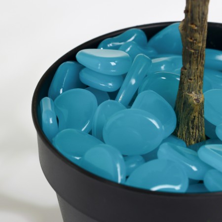 Luminous decor "Galki" turquoise, 100g / fraction 2-3cm-2