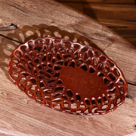 Shelf dish aluminum 40x25x4 cm-1