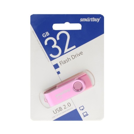 Flash drive Smartbuy Twist, 32 GB, USB 2.0, th Up 25 MB/s, PLO up to 15 Mb/s, pink-3