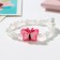 Bracelet Children's "chosen" butterfly with a flower, color mix