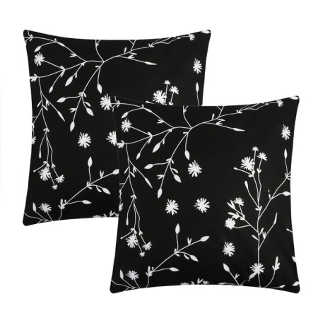 Set of pillowcases "Ethel" White Flowers (type 3) 70x70 cm - 2 pcs, 100% cotton, pylin