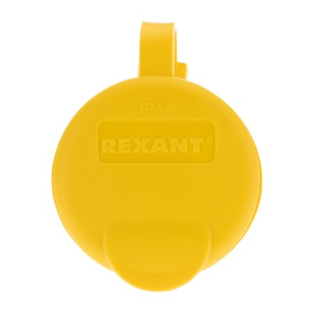 A portable moisture -proof outlet with a lid, s/h, 16 a, IP44, yellow rubber rubber rexant-3
