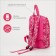 Baby backpack on lightning, 2 outer pockets, pink color