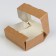Folding box, craft, 10 x 8 x 3.5 cm, 0.24 liters