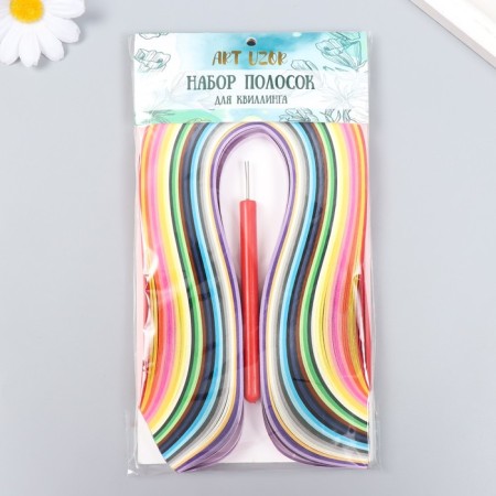 Quilling set of 260 strips width 1 cm long 38 cm, tool "Multi -colored"-3