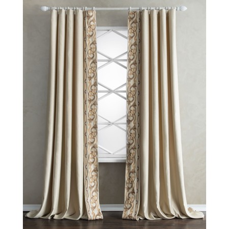 Set of curtains "Valeri", size 200 x 270 cm, beige