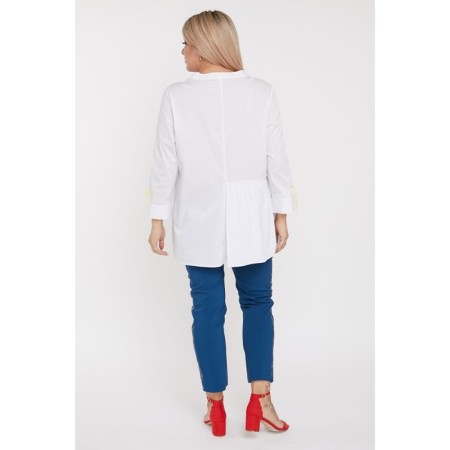 Female shirt, size 52, white color-6