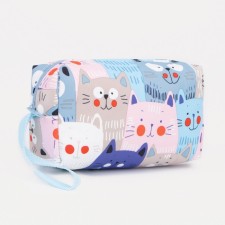 Косметичка на молнии, цвет разноцветный