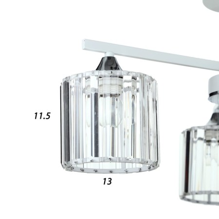 Svetogor chandelier 6681 3he27 white/chrome-3