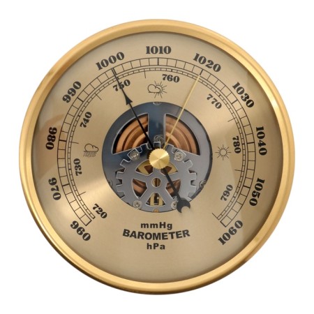 Barometer with gear, mechanical, wall, d = 10.8 cm