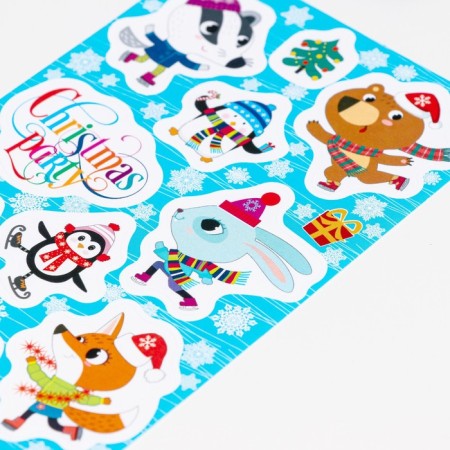 Decorative stickers "Christmas Party" 10x16 cm-2