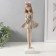 Souvenir Polystone "Baby in a dress with a bear in hands" 12.2x9.4x32.3 cm