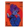 College-wiper in a solid cover 7BC, A5, 120 sheets, anime cyberpunk. Neon, Blok in a cage, glossy lamination