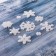 Stick on glass "Snowflakes White" (set 9 pcs) 18.5x18.5 cm