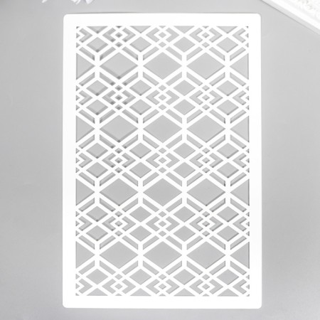 Plastic stencil "Geometric pattern" 24x16 cm
