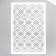 Plastic stencil "Geometric pattern" 24x16 cm