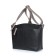 Female bag, artized leather, 285x190x80 cm, black/beige