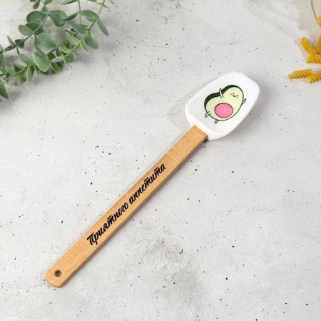 Avocado silicone blade on a mold substrate, 17.4 x 41 cm-2