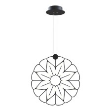 Suspension lamp Maytoni Mod037PL-L16B, LED, 1x16 W, 650x650x1500 mm, 1200 lm, 3000k, black