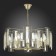Suspended EVOLUCE lamp. Sle103403-07. Giano. 7x40 watts, E14, 65x65x28 cm, Shampan