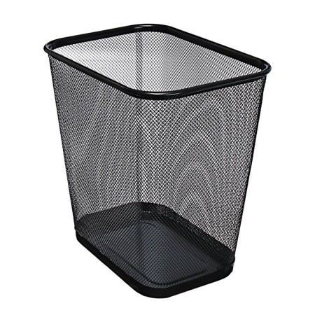 Calligrata papers, 14 liters, mesh, metal, rectangular, black