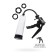 Mechanical pump for the penis Sexus Men Erection Mads, ABS plastic, black, 62 cm